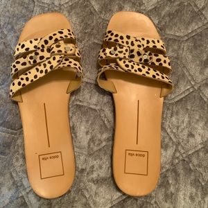 Dolce Vita dyed Cow hair flat sandals